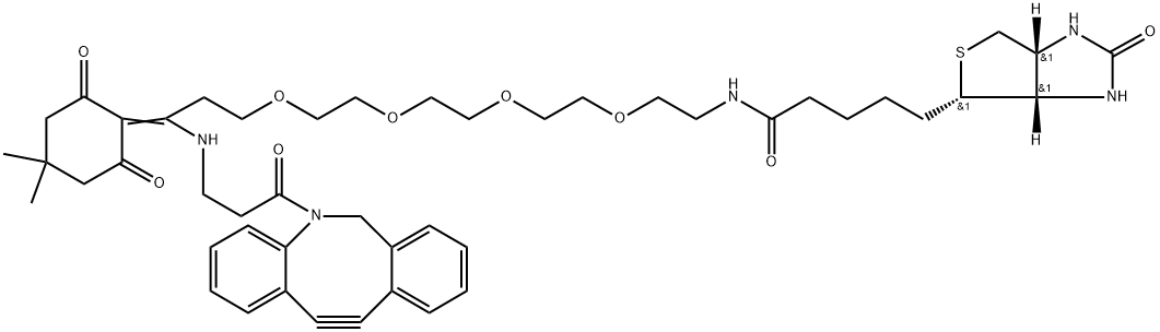Dde Biotin-PEG4-DBCO,1807512-43-1,结构式