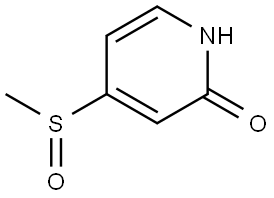 4-(甲基亚磺酰基)吡啶-2(1H)-酮,1824082-22-5,结构式