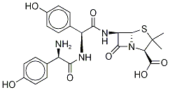 (2S,5R,6R)-6-((R)-2-((R)-2-氨基-2-(4-羟基苯基)乙酰氨基)-2-(4-羟基苯基)乙酰氨基)-3,3-二甲基-7-氧代-4-硫杂-1-氮杂双环[3.2.0]庚烷-2-羧酸 （阿莫西林杂质）,188112-75-6,结构式