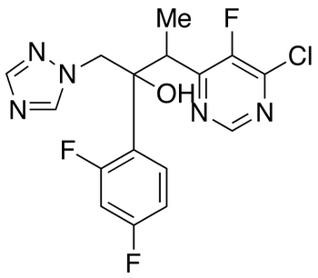 (2R,3S/2S,3R)-3-(6-氯-5-氟嘧啶-4-基)-2-(2,4-二氟苯基)-1-(1H-1,2,4-三唑-1-基)-2-丁醇盐酸盐,188416-35-5,结构式
