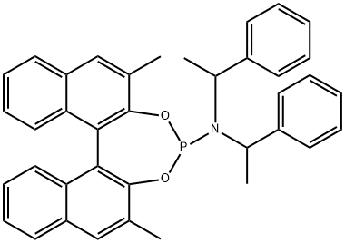 (11bS)-2,6-二甲基-N,N-双(1-苯乙基)二萘并[2,1-d:1 ,2 -f][1,3,2]二氧膦杂环庚三烯-4-胺,201732-49-2,结构式