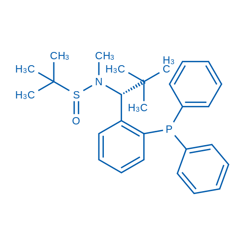 (R)-N-((R)-1-(2-(二苯基膦基)苯基)-2,2-二甲基丙基)-N,2-二甲基丙烷-2-亚磺酰胺,2049042-08-0,结构式