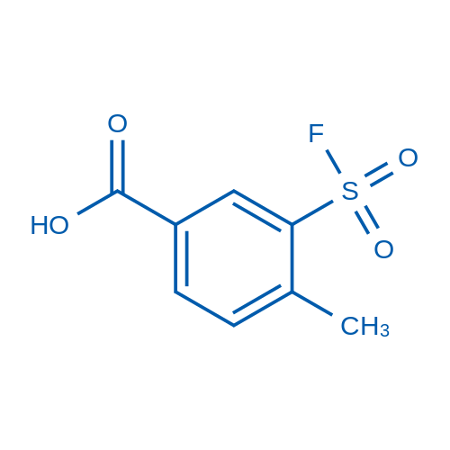 3-(氟磺酰基)-4-甲基苯甲酸,21322-93-0,结构式