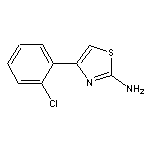 4-(2-氯苯基)-1,3-噻唑-2-胺,21344-90-1,结构式
