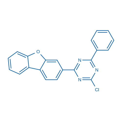 2-氯-4-(二苯并[b,d]呋喃-3-基)-6-苯基-1,3,5-三嗪,2142681-84-1,结构式