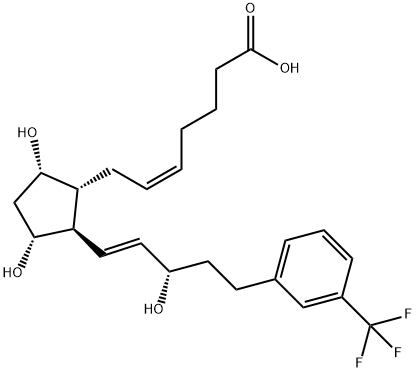 17-trifluoromethylphenyl trinor Prostaglandin F2α,221246-34-0,结构式