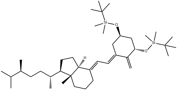 (((1R,3S,E)-5-((E)-2-((1R,3aS,7aR)-1-((2R,5S)-5,6-二甲基庚烷-2-基)-7a-甲基六氢-1H-茚-4(2H)-亚基)亚乙基)-4-亚甲基环己烷-1,3-二基)双(氧基))二(叔丁基二甲基硅烷),2229745-37-1,结构式