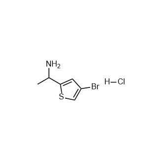 1-(4-溴噻吩-2-基)乙胺盐酸盐,2244906-14-5,结构式