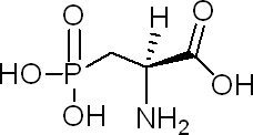 L-(+)-2-Amino-3-phosphonopropionic acid ,23052-80-4,结构式
