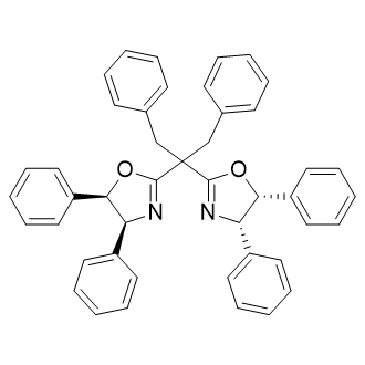 (4S,4 S,5R,5 R)-2,2 -(1,3-二苯基丙烷-2,2-二基)双(4,5-二苯基-4,5-二氢恶唑),2361262-50-0,结构式