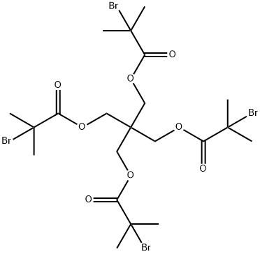 2,2-Bis(((2-bromo-2-methylpropanoyl)oxy)methyl)propane-1,3-diyl bis(2-bromo-2-methylpropanoate),243991-62-0,结构式