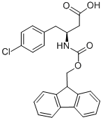 (S)-N-芴甲氧羰基-3-氨基-4-(4-氯苯基)丁酸,270596-43-5,结构式