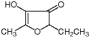 2-乙基-4-羟基-5-甲基-3(2H)-呋喃酮,27538-10-9,结构式
