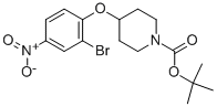t-Butyl 4-(2-bromo-4-nitrophenoxy)piperidine-1-carboxylate,337520-16-8,结构式