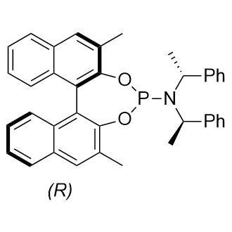 (11bR)-2,6-二甲基-N,N-双(1-苯乙基)二萘并[2,1-d:1 ,2 -f][1,3,2]二氧磷杂环庚-4-胺,340700-94-9,结构式
