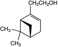 (1R)6,6-二甲基联环(3.1.1)庚烷-2-烯-2-乙醇,97%,35836-73-8,结构式