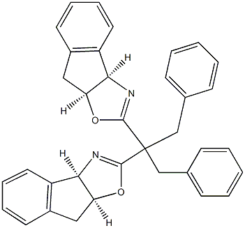 (3aR,3a R,8aS,8a S)-2,2 -(1,3-Diphenylpropane-2,2-diyl)bis(3a,8a-dihydro-8H-indeno[1,2-d]oxazole),394738-76-2,结构式