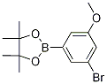 2-(3-Bromo-5-methoxyphenyl)-4,4,5,5-tetramethyl-1,3,2-dioxaborolane,401797-04-4,结构式