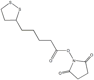 (2,5-dioxopyrrolidin-1-yl) 5-(dithiolan-3-yl)pentanoate,40846-94-4,结构式