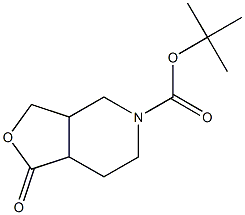 (3aR,7aR)-rel-tert-Butyl 1-oxohexahydrofuro[3,4-c]pyridine-5(3H)-carboxylate,441297-78-5,结构式