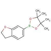 2-(2,3-二氢苯并呋喃-6-基)-4,4,5,5-四甲基-1,3,2-二氧硼戊烷,445303-12-8,结构式
