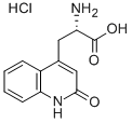 2-氨基-3-(1,2-二氢-2-氧喹啉-4-基)丙酸盐酸盐,4876-14-6,结构式