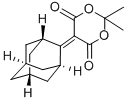 5-(2-金刚烷基)-2,2-二甲基-1,3-二氧六环-4,6-二酮 5-(2-Adamantylidene)-2,2-dimethyl-1,3-dioxane-4,6-dione 99%,51757-47-2,结构式