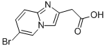 2-(6-Bromoimidazo[1,2-a]pyridin-2-yl)acetic acid,59128-15-3,结构式