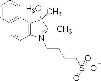 1,1,2-Trimethyl-3-(4-sulfobutyl)benz[e]indolium, inner salt ,63149-24-6,结构式