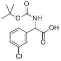 N-Boc间氯苯基甘氨酸,669713-92-2,结构式