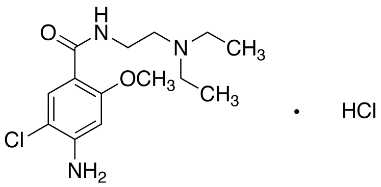 盐酸甲氧氯普胺,7232-21-5,结构式