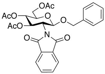 苄基2-脱氧-2-邻苯二甲酰亚胺基-3,4,6-三-O-乙酰基-beta-D-吡喃葡萄糖苷,80035-31-0,结构式