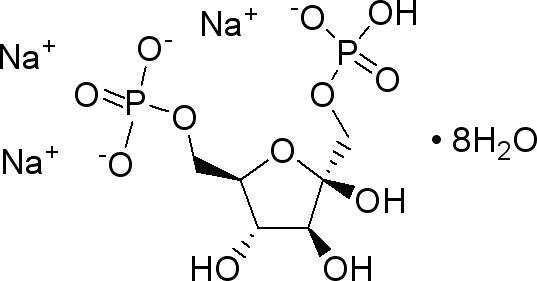 D-果糖-1，6-二磷酸三钠盐（FDP）,81028-91-3,结构式