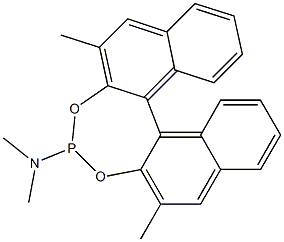 (11bR)-N，N，2，6-Tetramethyl-dinaphtho[2，1-d:1 ，2 -f][1，3，2]dioxaphosphepin-4-amine,864529-88-4,结构式