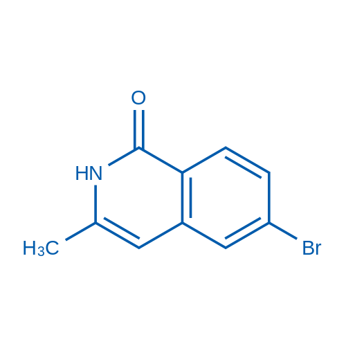 6-溴-3-甲基异喹啉-1(2H)- 酮,872018-40-1,结构式