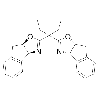 (3AS,3a S,8aR,8a R)-2,2 -(戊烷-3,3-二基)双(8,8a-二氢-3aH-茚并[1,2-d]恶唑),875640-21-4,结构式