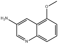 5-Methoxyquinolin-3-amine,881668-93-5,结构式