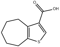 5,6,7,8-tetrahydro-4H-cyclohepta[b]thiophene-3-carboxylic acid,898391-70-3,结构式