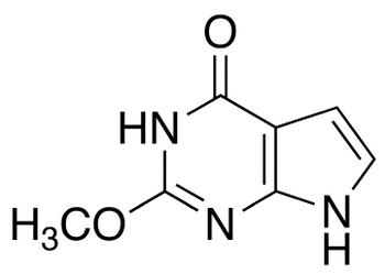 2-甲氧基-3,7-二氢吡咯并[2,3-d]嘧啶-4-酮,90057-07-1,结构式