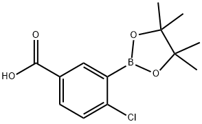 4-Chloro-3-(4,4,5,5-tetramethyl-1,3,2-dioxaborolan-2-yl)benzoic acid,918331-73-4,结构式
