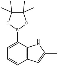 2-Methyl-7-(4,4,5,5-tetramethyl-1,3,2-dioxaborolan-2-yl)-1H-indole,919119-59-8,结构式