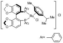 [RuCl(p-cymene)((R)-segphos?)]Cl,944451-28-9,结构式