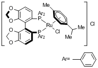 [RuCl(p-cymene)((S)-segphos?)]Cl,944451-29-0,结构式
